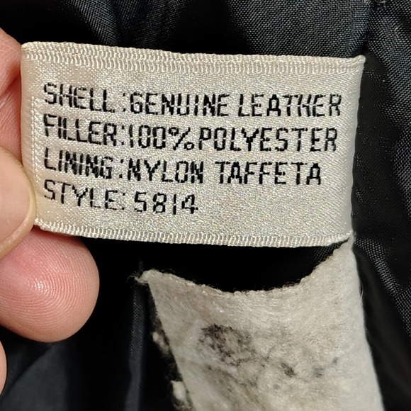 Vintage Wilsons Suede Leather 80's Glam Womens Jacket Textured Black Size 38 - Picture 6 of 16